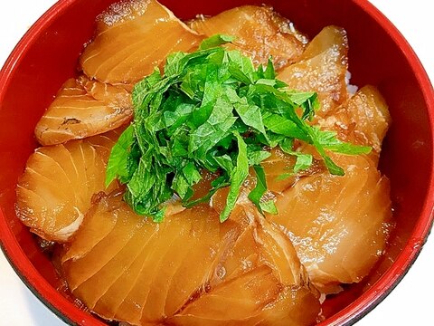 風味抜群♪むつのごま油漬け丼